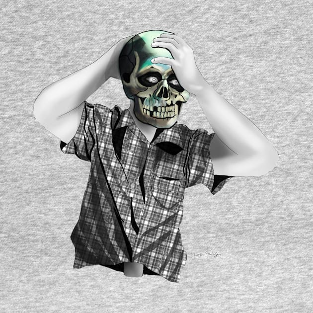 Skull Mask - colour splash by lucafon18